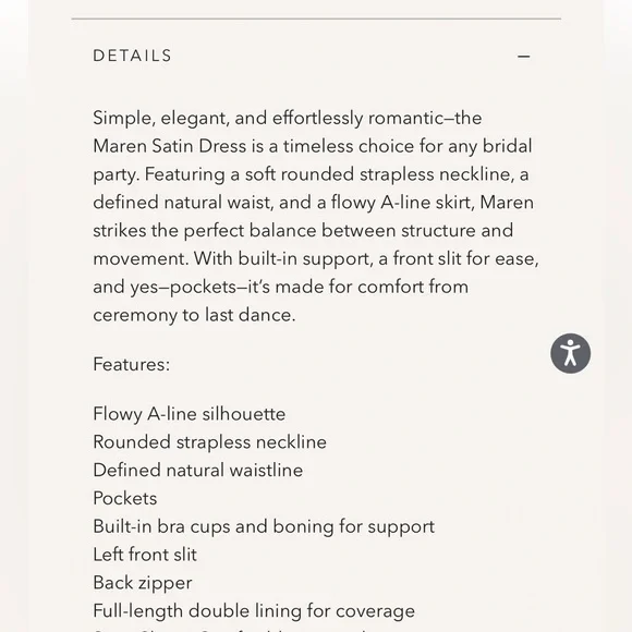 Revelry Maren Satin Dress in Mahogany - Picture 3 of 10